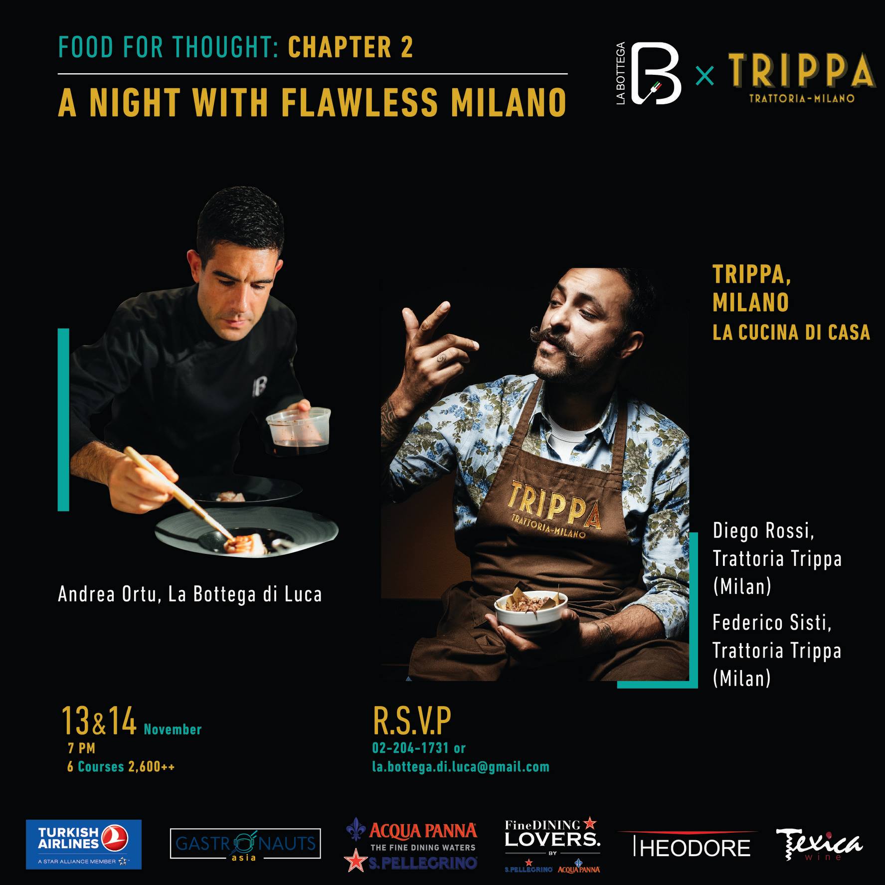 Trippa Milano x La Bottega Collaboration Bangkok, Thailand